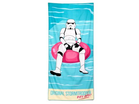 THE ORIGINAL STORMTROOPER POOL DAY OFF LARGE MICROFIBRE BEACH BATH TOWEL