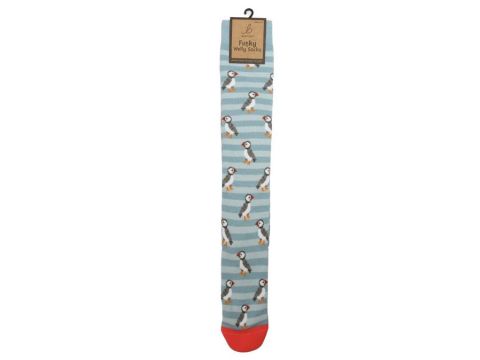 Funky Welly Socks - Puffin Stripe