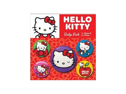 HELLO KITTY (COLOURFUL POSES) BADGE PACK