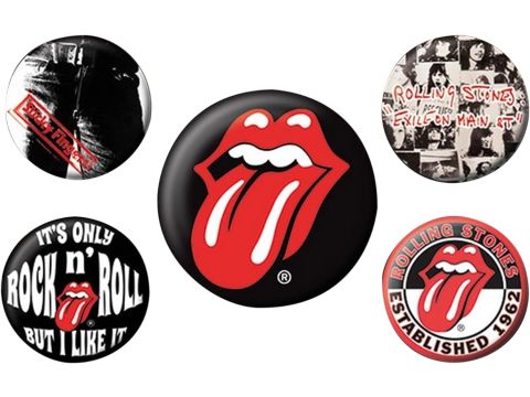 Rolling Stones Classic Badge Pack