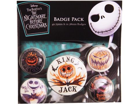 The Nightmare Before Christmas Badge Pack (Colourful Shadows)