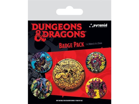 Dungeons & Dragons (Beastly) Badge Pack