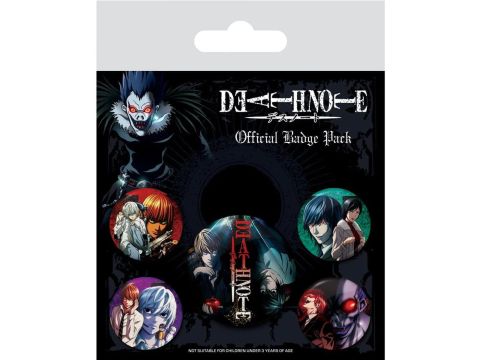 Death Note - Connections of Fate - Pack of 5 Badges
