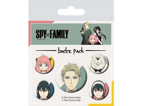 Spy X Family Official Set Of 5 Badge Pack