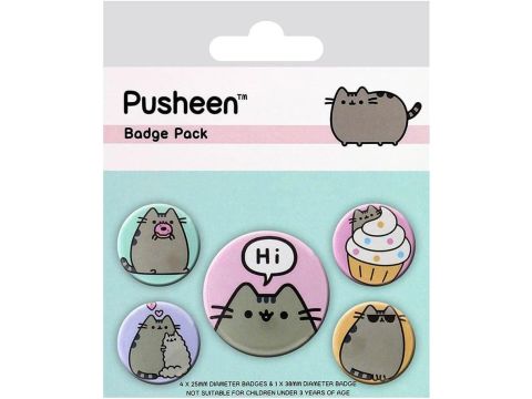 Pusheen Says Hi Badge Pack