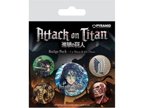 Attack On Titan S4 Badge Pack