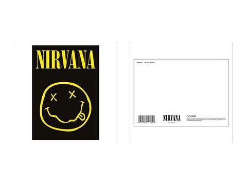 NIRVANA (SMILEY) POSTCARD PRINT A6 (1 CARD SUPPLIED)