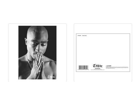 TUPAC (PRAY) POSTCARD PRINT A6 (1 CARD SUPPLIED)