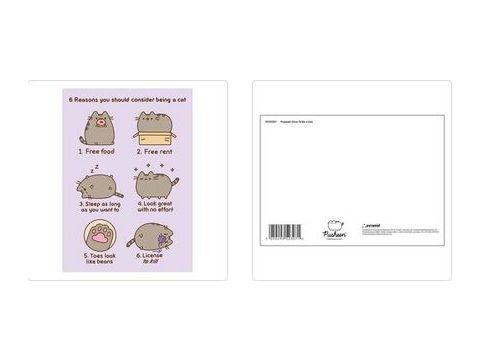 PUSHEEN (REASONS TO BE A CAT) POSTCARD PRINT A6 (1 CARD SUPPLIED)