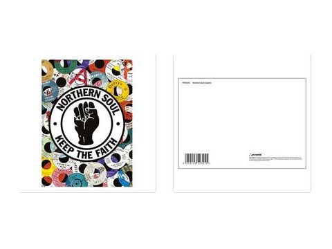 NORTHERN SOUL (LABELS) POSTCARD PRINT A6 (1 CARD SUPPLIED)