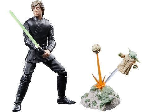Star Wars The Black Series Luke Skywalker & Grogu, The Book of Boba Fett 6-Inch Action Figures