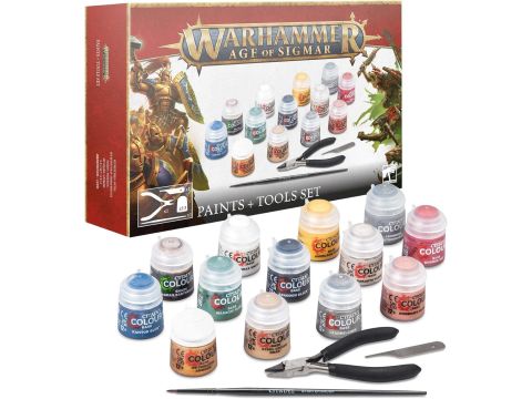 Warhammer Age of Sigmar Paints and Tools Set