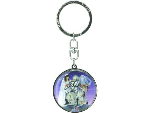 Beetlejuice Maitland Couple Metal Keychain
