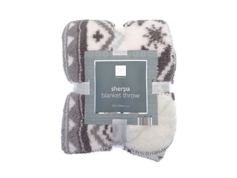 Sherpa Blanket Throw