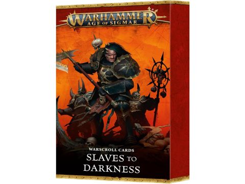 Games Workshop - Warhammer - Age of Sigmar - Warscroll Cards: Slaves to Darkness (4th Edition 2024) - Printed reference card set