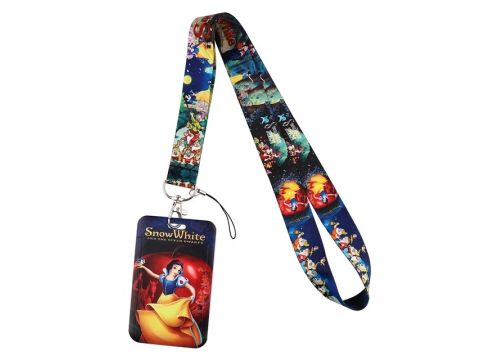 Snow White Lanyard ID Badge Holder