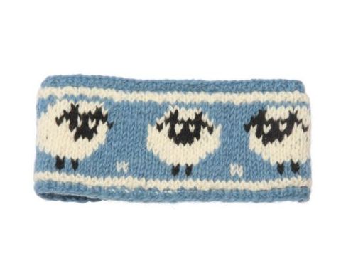 Wool Knit Head Band - Sheep