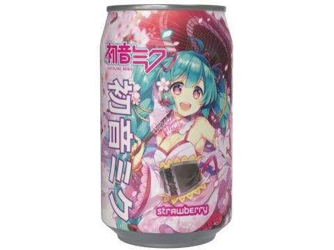 Kawaji Hatsune Miku Strawberry Soda 330ml
