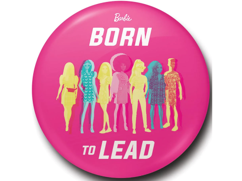Button Badge - Barbie (Born To Lead)