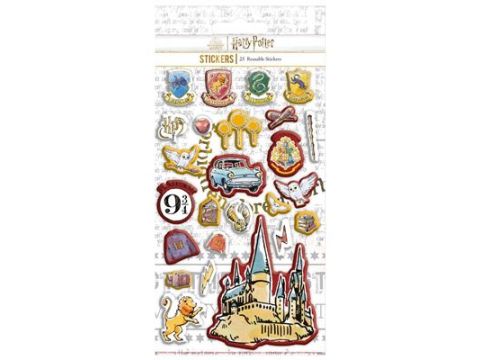 HARRY POTTER (PUFFY) 25pc REUSEABLE STICKERS