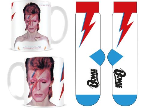 David Bowie (Aladdin Sane) Mug & Sock Set