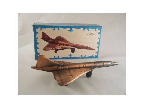 CONCORDE DIE-CAST ANTIQUE STYLE NOVELTY PENCIL SHARPENER