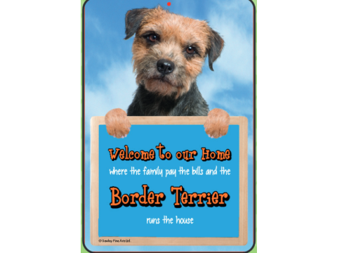 Border Terrier Welcome Hang-up