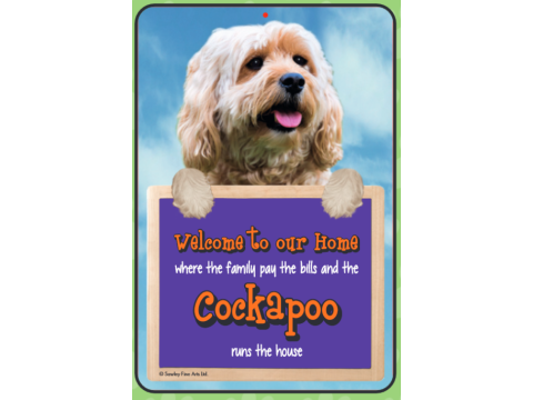 Cockapoo Welcome Hang-up