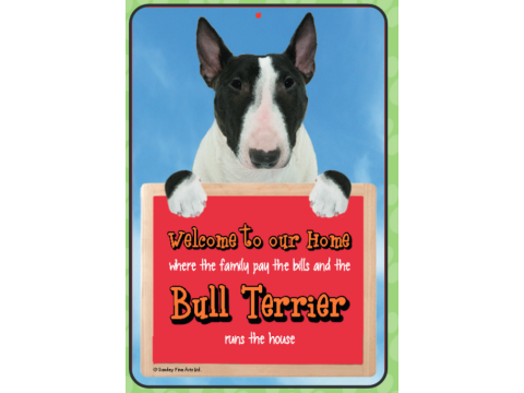 English Bull Terrier (Brindle) Welcome Hang-up