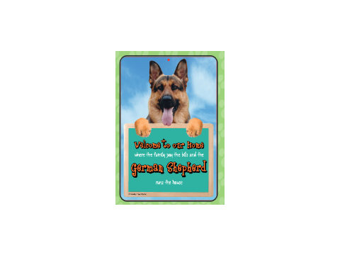 German Shepherd Welcome Hang-up