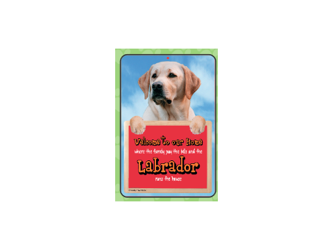 Labrador (Yellow) Welcome Hang-up