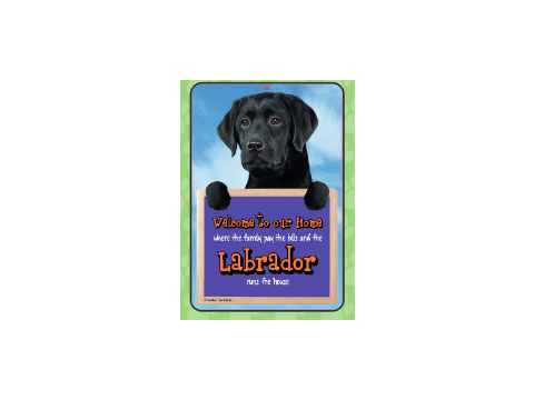 Labrador (Black) Welcome Hang-up