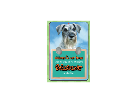 Schnauzer Welcome Hang-up