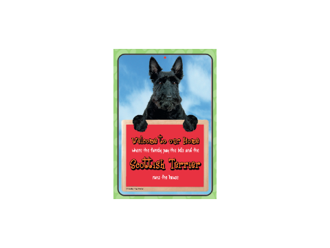 Scottish Terrier Welcome Hang-up