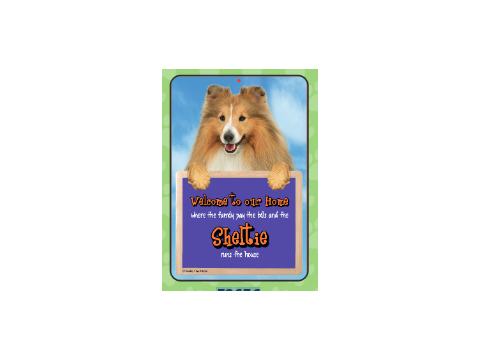 Shetland Sheepdog Welcome Hang-up