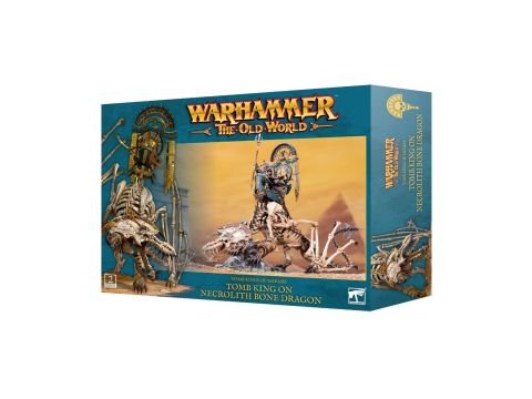 Tomb King & Liche Priest on Necrolith Bone Dragon 