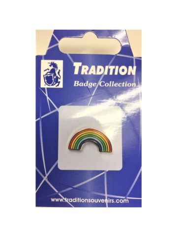 LGBT Rainbow Arch Shaped Pin Badge