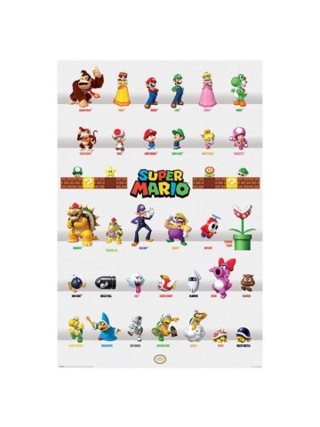 Nintendo Super Mario Character Parade Maxi Poster, 61 x 91.5cm