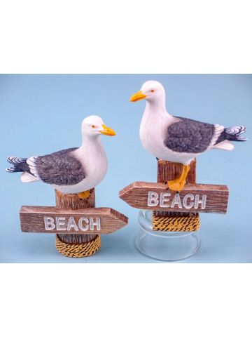 Seagull on Beach Sign, 10cm 1 Supplied