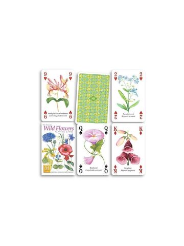 Wild Flowers Playing Cards