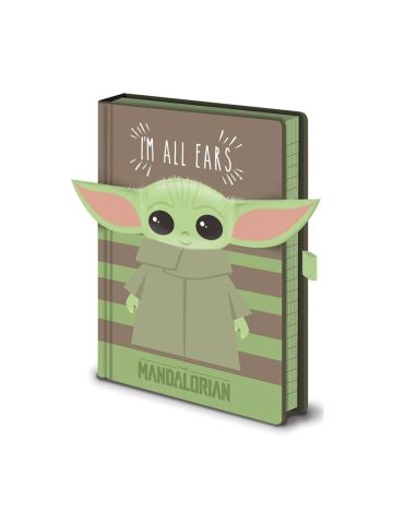 Star Wars The Mandalorian (I'm All Ears Green) A5 Premium Notebook