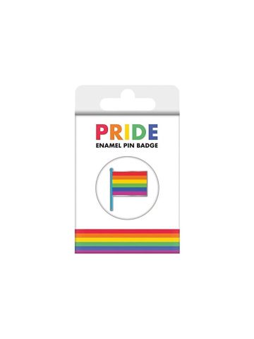 Pride Enamel Pin Badge (Rainbow Flag Design) 3cm x 2.5cm ​