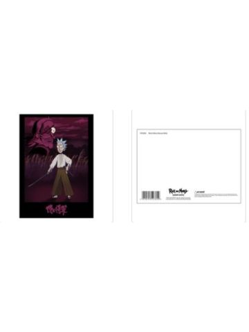 RICK AND MORTY (SAMURAI RICK) POSTCARD PRINT A6 (1 CARD SUPPLIED)