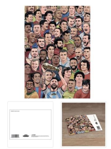 LEGENDS (FOOTBALL'S GREATEST) POSTCARD PRINT A6 (1 CARD SUPPLIED)