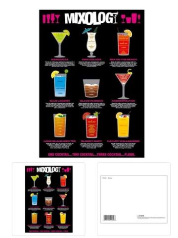 MIXOLOGY POSTCARD PRINT A6 (1 CARD SUPPLIED)
