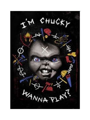 CHUCKY (WANA PLAY) POSTCARD PRINT A6 (1 CARD SUPPLIED)