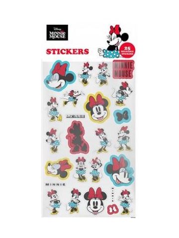 MINNIE (SIMPLY BOLD) 25PC REUSEABLE PAPER STICKERS