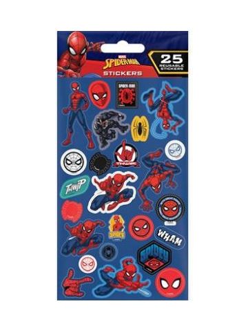 SPIDERMAN (SPIDEY) 25pc REUSABLE PAPER STICKERS 