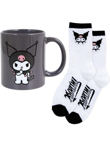 Kuromi Cute Mug & Sock Set