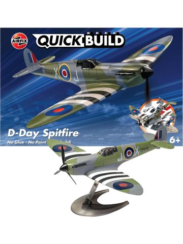 Airfix QUICKBUILD Model Aircraft Kits - D-Day Spitfire 